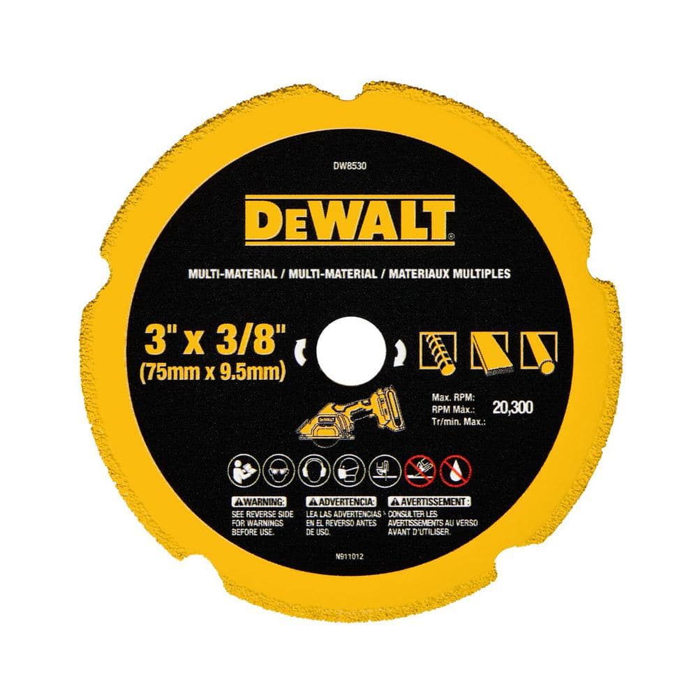 DEWALT 3 in. x 3/8 in. Diamond Cut Off Blade