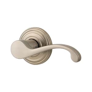 Commonwealth Satin Nickel Right-Handed Half-Dummy Door Lever with Microban Antimicrobial Technology