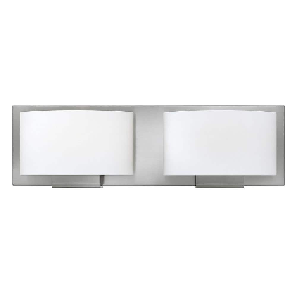 Mila 16 in. 2 Light Brushed Nickel Vanity Light price history on PriceWatchPro