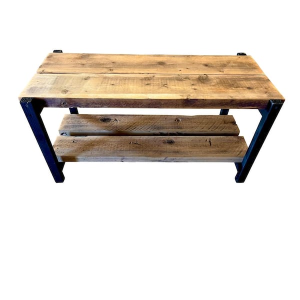 Del Hutson Designs 40 in. Wide Reclaimed Industrial Cedar Colt Coffee Table