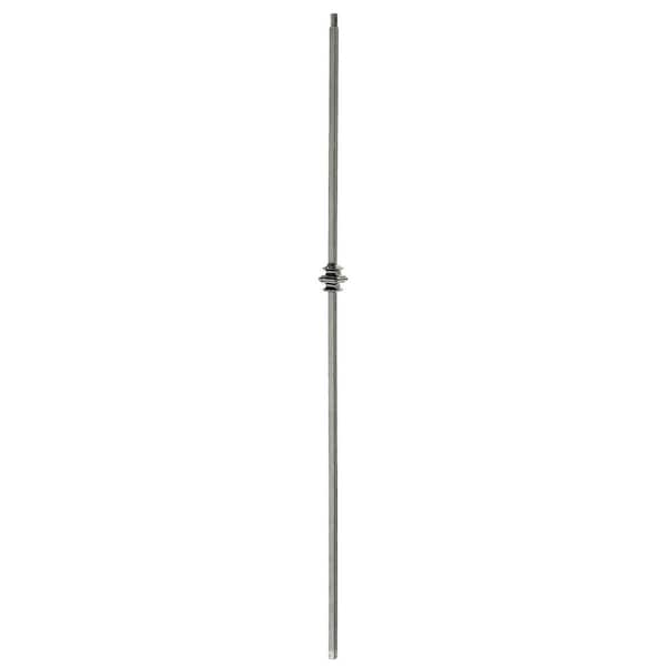 arteferro 44 in. x 1 5/9 in. Single Knuckle Warm Nickel Powder Coated Wrought Iron Metal Stair Baluster