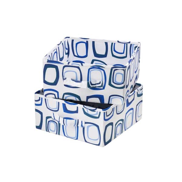 Honey-Can-Do Blue and White Drawer for Sweater Organizer (2-Pack)