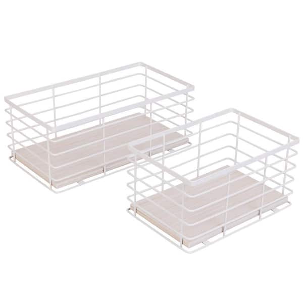 Kitchen Caddy with Premium Wood Accents - 2 Pack