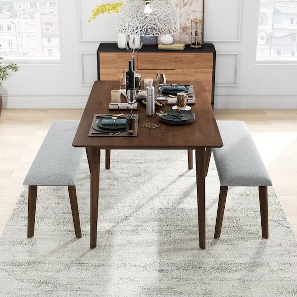 Mid century modern best sale 3 piece dining set