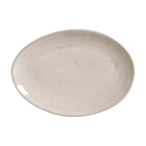 Latte Oval Dessert Plate Organic (Set of 6)