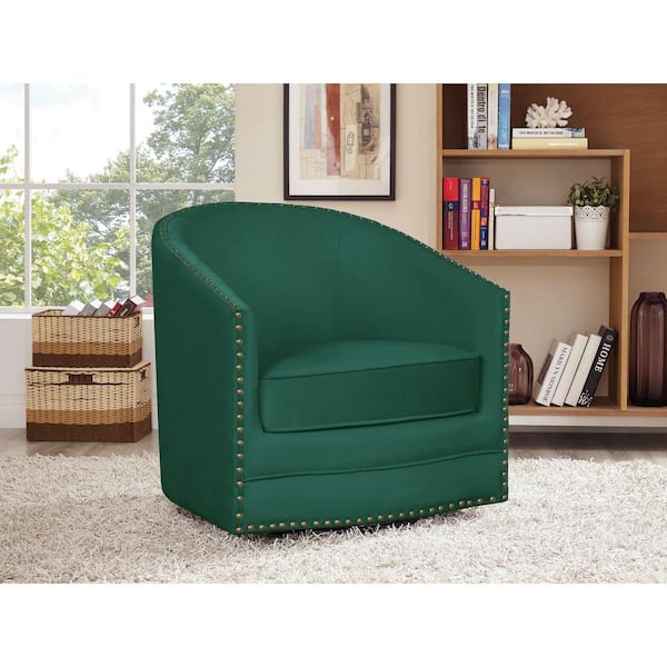 Lifestyle Solutions Oren Green Polyester Bucket Chair (Set of 1)