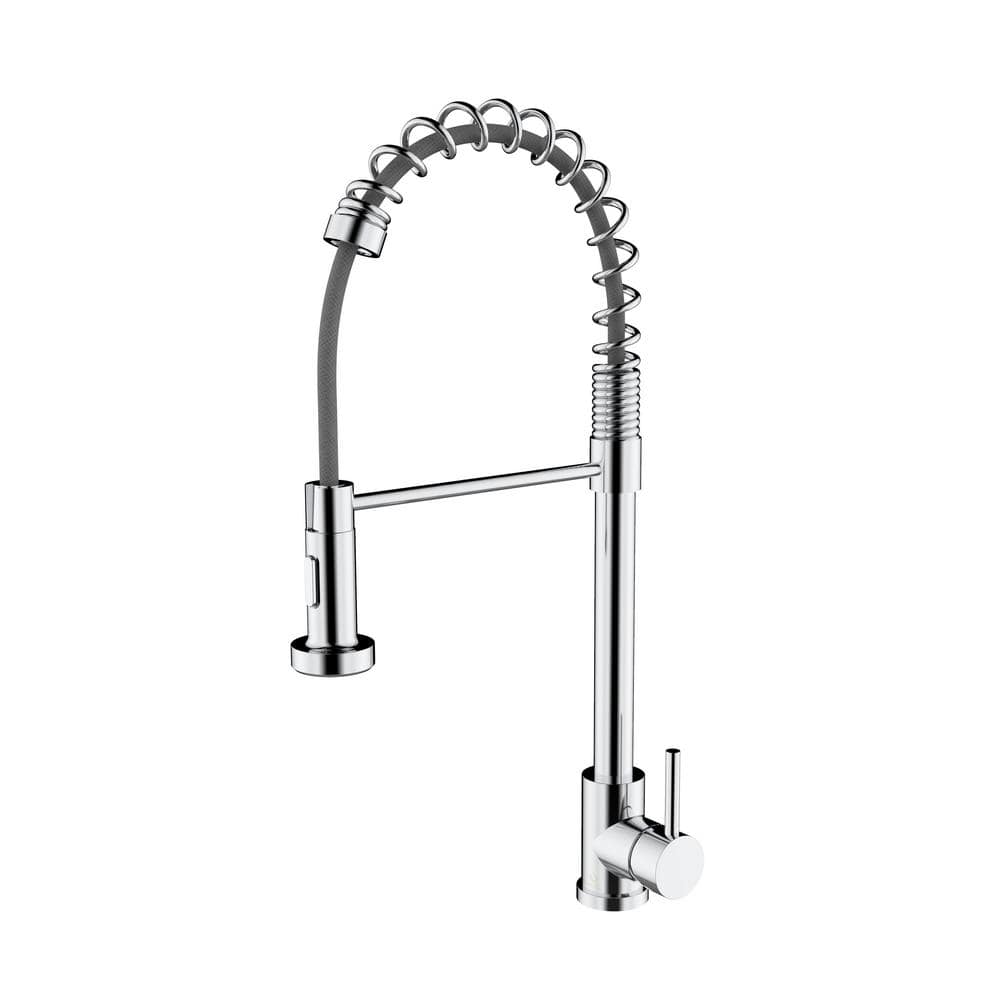 Lanuvio Brass Single-Handle Pull-Down Spray Kitchen Faucet in Chrome price history on PriceWatchPro