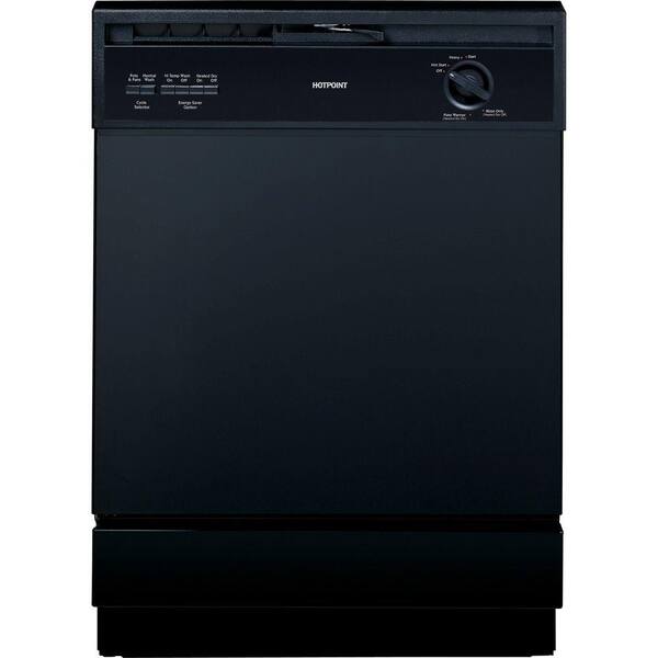 Hotpoint Front Control Dishwasher in Black-DISCONTINUED