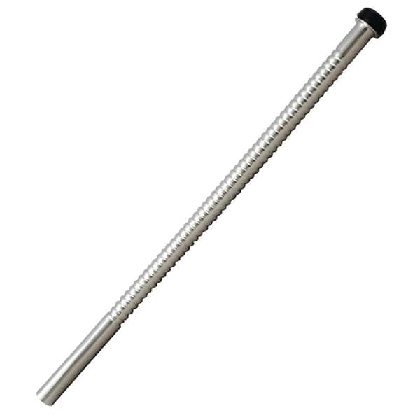 1/2 in. x 12 in. Corrugated Riser Supply LIne for Faucet and Toilet, Satin Nickel