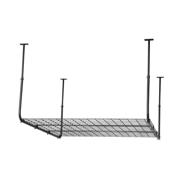 Suncast Black Adjustable Metal Overhead Garage Storage Rack (45 in W x 45 in D)
