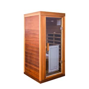 1-Person Sauna with LCD Display, Touch Control, Bluetooth and LED Reading Lights