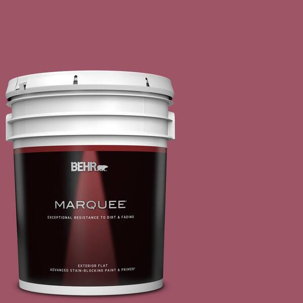 BEHR MARQUEE 5 gal. #110D-5 Mission Wildflower Flat Exterior Paint & Primer