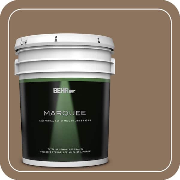 BEHR MARQUEE 5 gal. #N260-6 Outdoor Cafe Semi-Gloss Enamel Exterior Paint & Primer