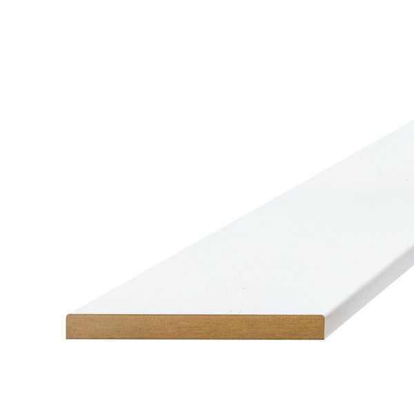 Unbranded 1 in. x 6 in. 12 ft. MDF-Primed E2E (Actual Size: 11/16 in. x 5-1/2 in.)