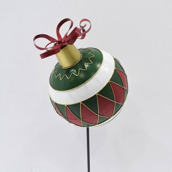 Zaer Ltd. International 31 in. Tall Green Metal Christmas Ornament