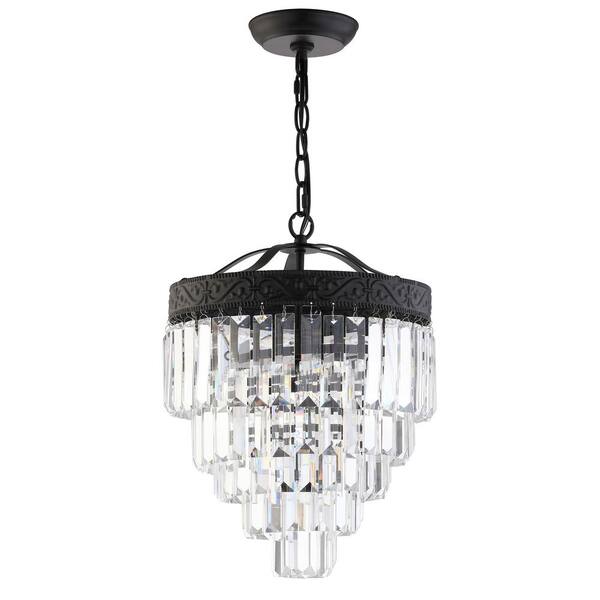 Jonathan Y Wyatt 12 In 2 Light Bronze Clear Crystal Chandelier Jyl9006b Jonathan Y Wyatt 12 In 2 Light Bronze, Home Depot Ca Crystal Chandelier