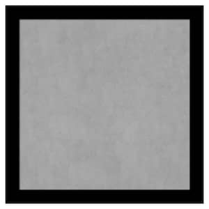 Basic Black Narrow 27 in. x 27 in. Framed Magnetic Board