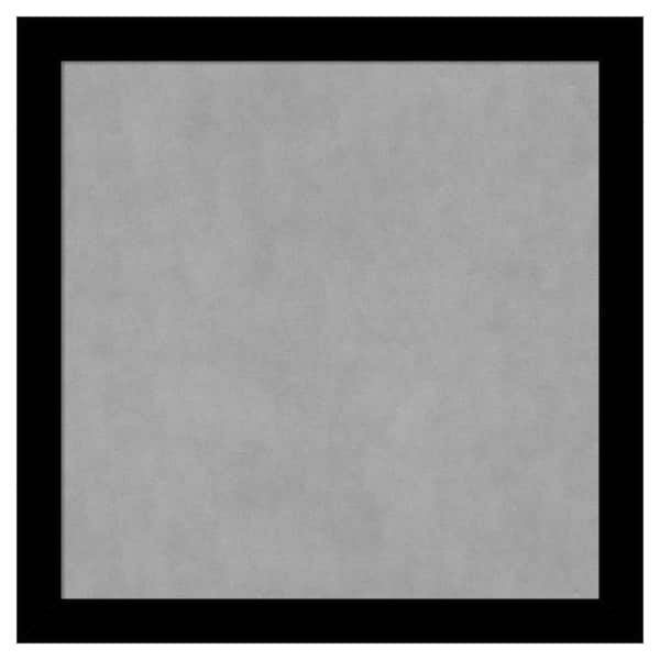 Amanti Art Basic Black Narrow 27 in. x 27 in. Framed Magnetic Board