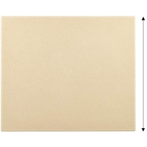 16 in. x 14 in. x 5/8 in. Cream Rectangular Thick Pizza Grilling Baking Stone
