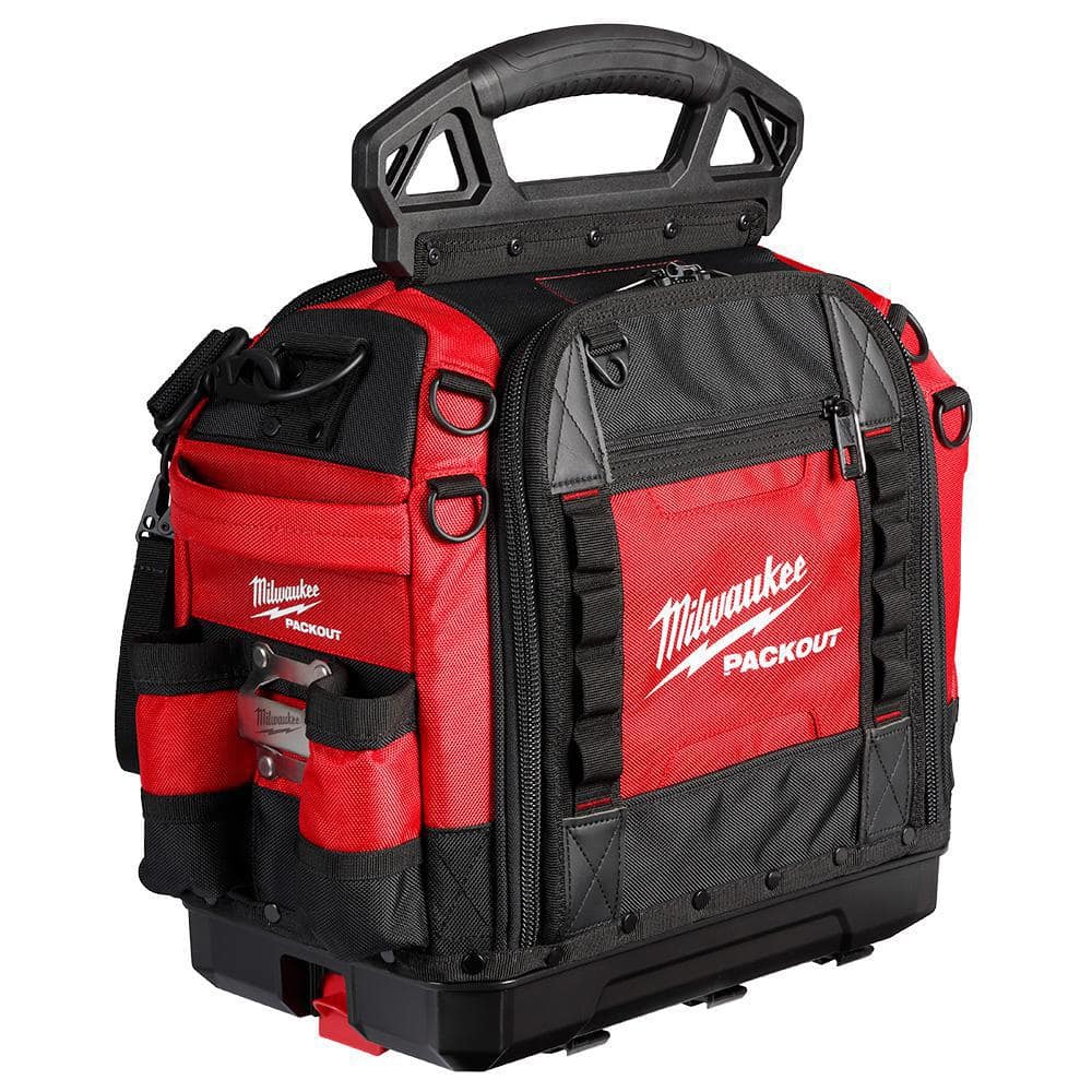 Milwaukee Red and Black Ballistic Tool Bag with 65 Pockets