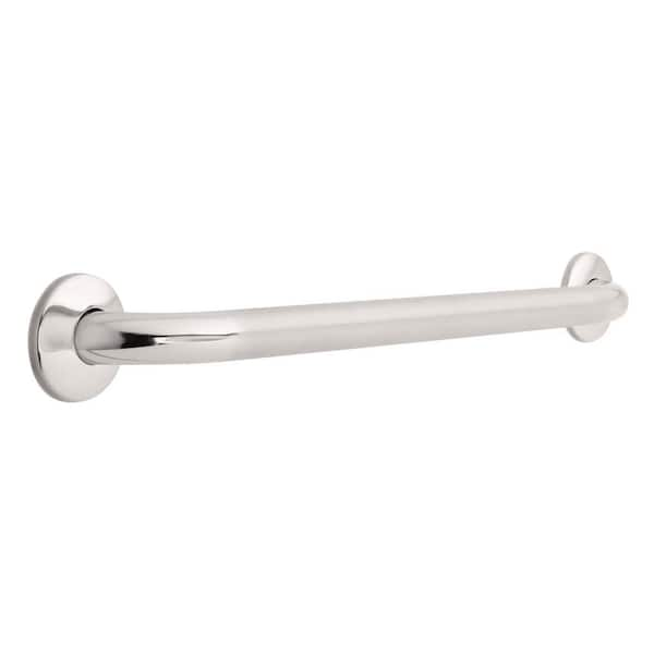 Franklin Brass 24 In X 1 1 4 In Concealed Screw Grab Bar In Peened And Bright Stainless 5724psbs The Home Depot