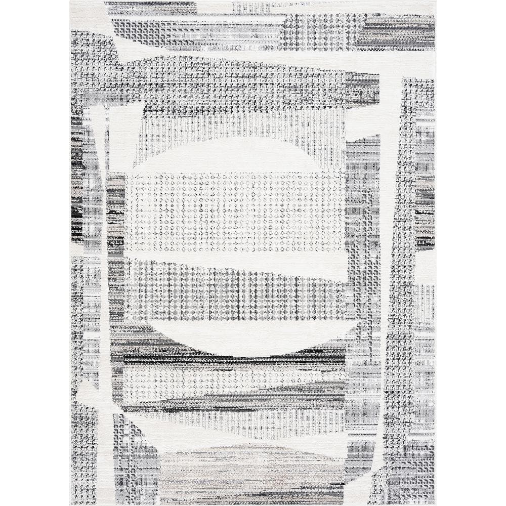 Alpha Gray 8 ft. x 10 ft. Abstract Indoor Area Rug price history on PriceWatchPro