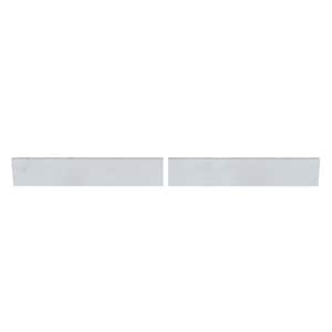 49 in. W Engineered Carrara Marble Backsplash (2 Pieces)