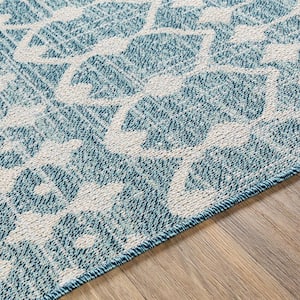 Dina Blue 2 ft. x 2 ft. 11 in. Moroccan Area Rug