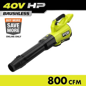 40V HP Brushless Whisper Series 180 MPH 800 CFM Cordless Battery Leaf Blower (Tool Only)