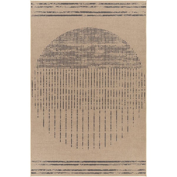 Ez Jute Brown 9 ft. x 12 ft. Machine-Washable Rug