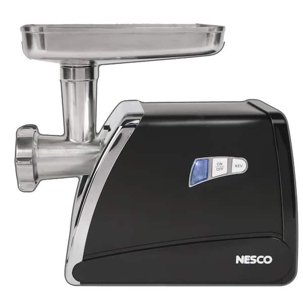 Nesco 575 W 0.75 HP Stainless Steel Electric Meat Grinder with Sausage Stuffer and Food Pusher