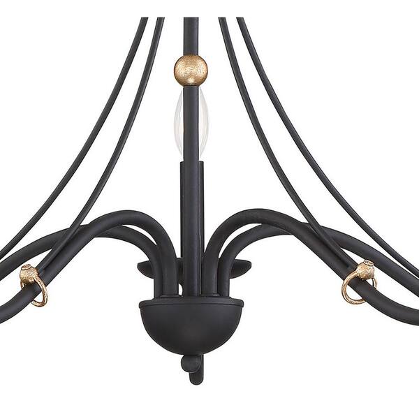 Minka Lavery Westchester Family 5-Light Sand Black with Skyline