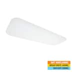 Commercial Electric 48 in. x 18 in. Classic White LED Flush Mount