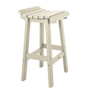 Summit Square Whitewash Recycled Plastic Bar Height Outdoor Bar Stool