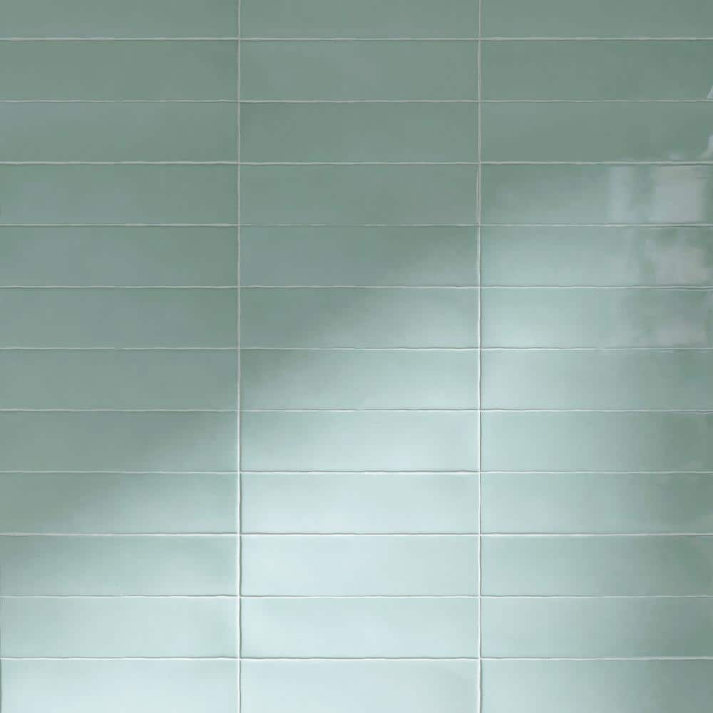 Rustic Fern Green 2.95 in. x 11.81 in. Polished Ceramic Subway Tile Sample price history on PriceWatchPro