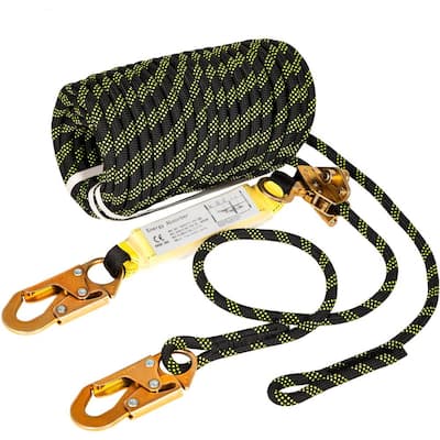 50 ft. Fall Protection Rope Polyester Roofing Rope Climbing Lanyard CE Compliant Fall Arrest Protection Equipment