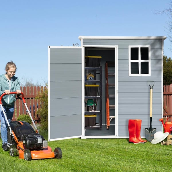 BTMWAY 5 ft. W x 3 ft. D Heavy-Duty All-Weather Outdoor Plastic