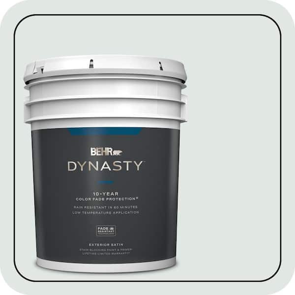 BEHR DYNASTY 5 gal. #490E-1 Glimmer Satin Enamel Exterior Stain-Blocking Paint & Primer