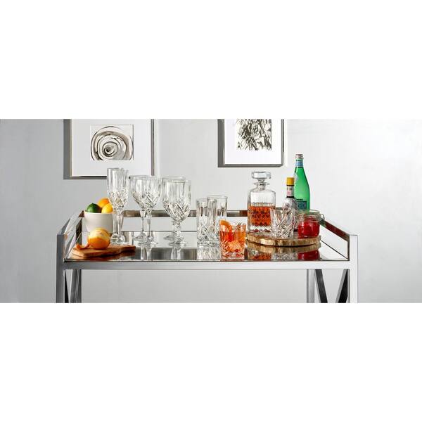 3 foot drinking glass Pleated Foot Wine Glass Set of 4 main image 1