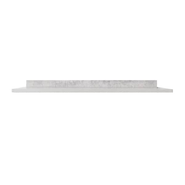 Mediterraneo 4 ft. L White Laminate Countertop with Eased Edge in Marble
