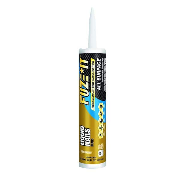 Liquid Nails 9 oz. Fuze It Gray All Surface Construction Adhesive 4 Pack LN 2000 4PK The Home Depot