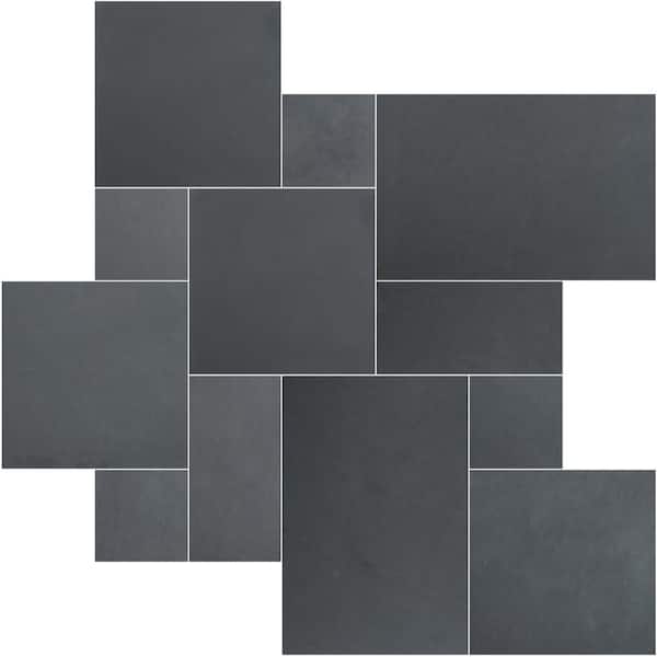 Montauk Blue Ashlar 16 in. x 24 in. Pattern Gauged Slate Floor and Wall Tile (512 sq. ft./Pallet)
