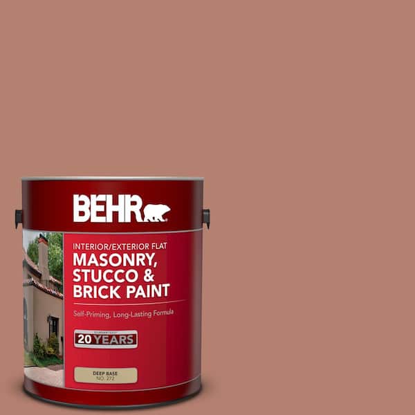 1 gal. #S180-5 Auburn Glaze Flat Interior/Exterior Masonry, Stucco and Brick Paint