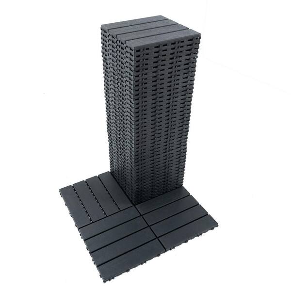 1 ft. x 1 ft. Quick Deck Composite Interlocking Deck Tile in Midnight Blue-6 (44 sq. ft. per Box)