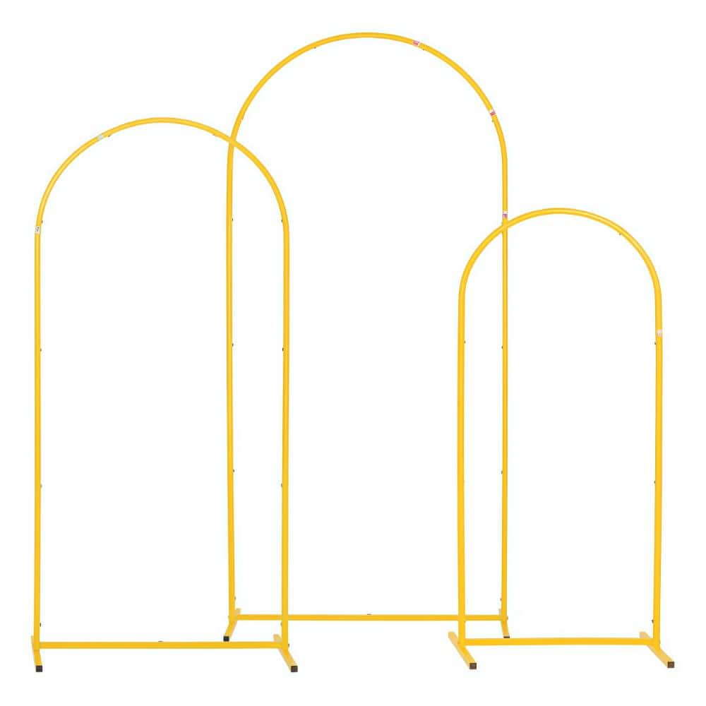 Arch Backdrop Stand, Set of 3, 6/5/4 ft, Stable Structure, Easy Assembly, Gold Metal Arch Backdrop Stand price history on PriceWatchPro