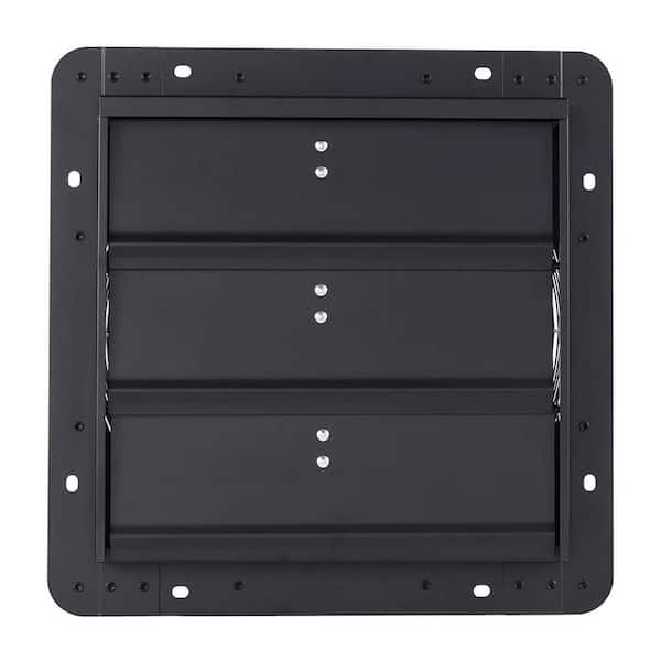 Black 14 in. 1400 CFM Wall Mount Shutter Exhaust Fan w/Variable Speed Controller,AC Motor,Low Noise for Shed,Garage,Bath