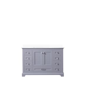 Dukes 48 in. W x 22 in. D Dark Grey Single Bath Vanity and Cultured Marble Top