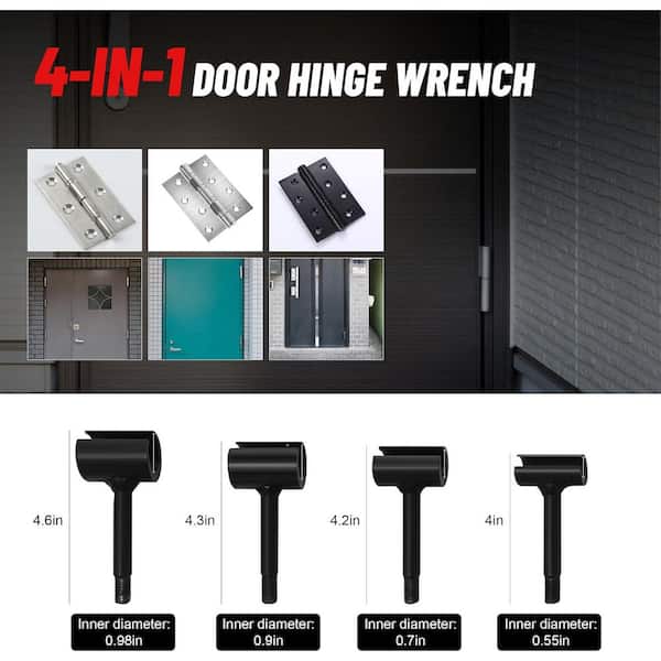 Phewnyzo 4-in-1 Door Hinge Adjustment Tool for Quick, Easy