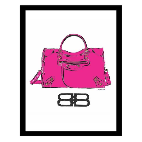 VENICE BEACH Collections Designer Handbag by Fairchild Paris 1-Piece Framed Graphic Print Abstract Poster Art Print 18 in. x 14 in.