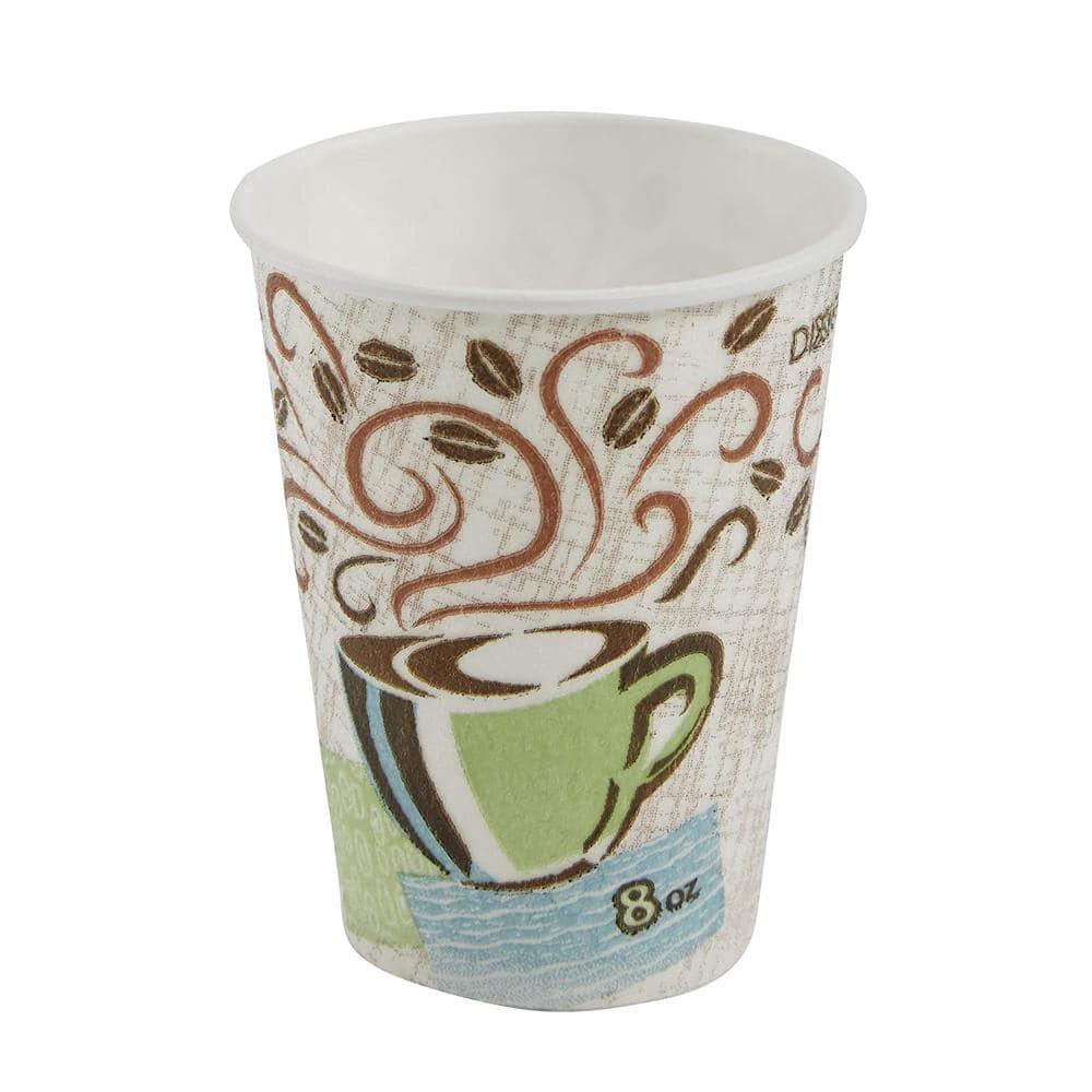 1000 Pieces 8 oz White Single Wall Paper Cups